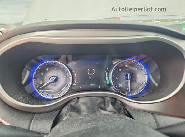 2C4RC1BG2NR190427 2022 CHRYSLER PACIFICA Gray Instrument cluster view