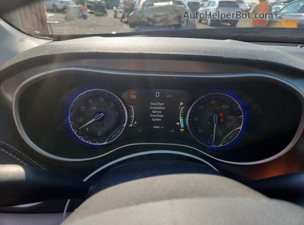 2C4RC1BG2NR219831 2022 CHRYSLER PACIFICA Blue Vista del cuadro de instrumentos