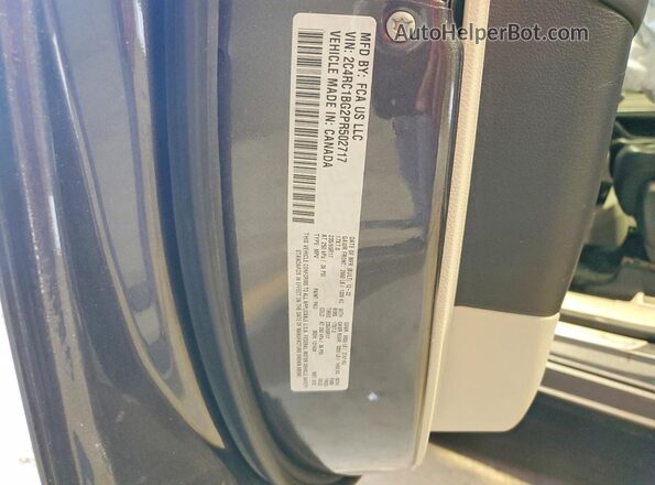 2C4RC1BG2PR502717 2023 CHRYSLER PACIFICA Gray Vista interior de 360 grados