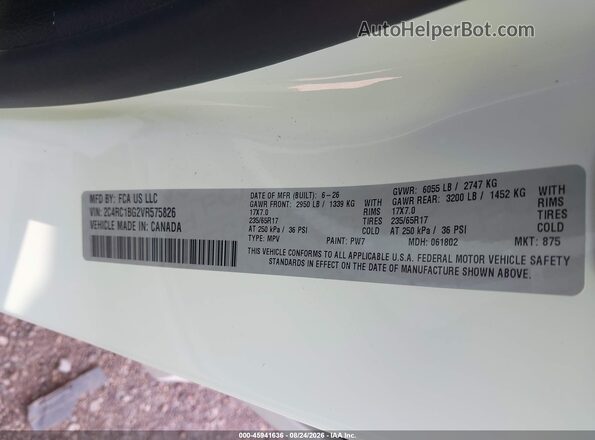 2C4RC1BG2VR575826 2027 CHRYSLER PACIFICA White Շարժիչի բաժամունքի տեսք