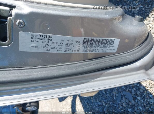 2C4RC1BG3GR175129 2016 CHRYSLER TOWN & COUNTRY Gray ძრავის განყოფილების ხედი