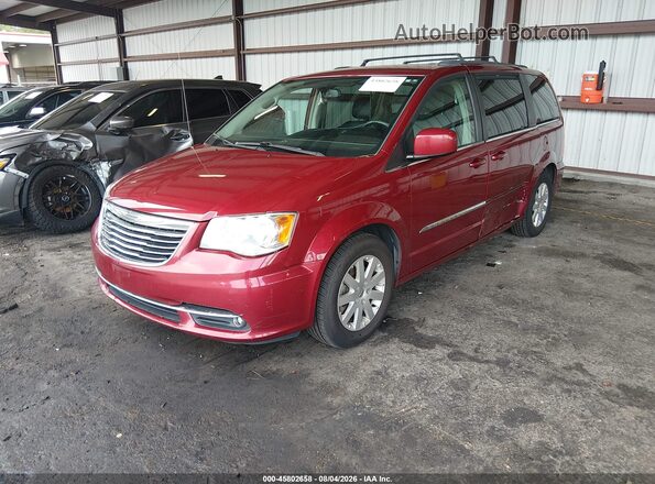 2C4RC1BG4GR229893 2016 CHRYSLER TOWN & COUNTRY Red Առջևի ձախ երեք քառորդ տեսարան