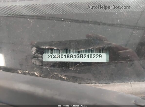2C4RC1BG4GR240229 2016 CHRYSLER TOWN & COUNTRY Silver Вид підкапотного простору