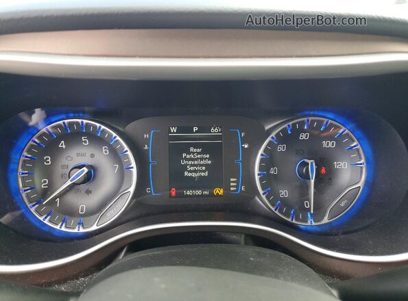 2C4RC1BG4HR747746 2017 CHRYSLER PACIFICA Серебряный Вид щитка приборов