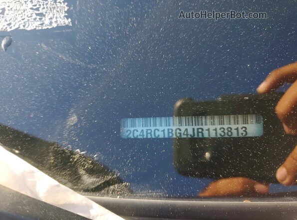 2C4RC1BG4JR113813 2018 CHRYSLER PACIFICA Burgundy VIN sticker view