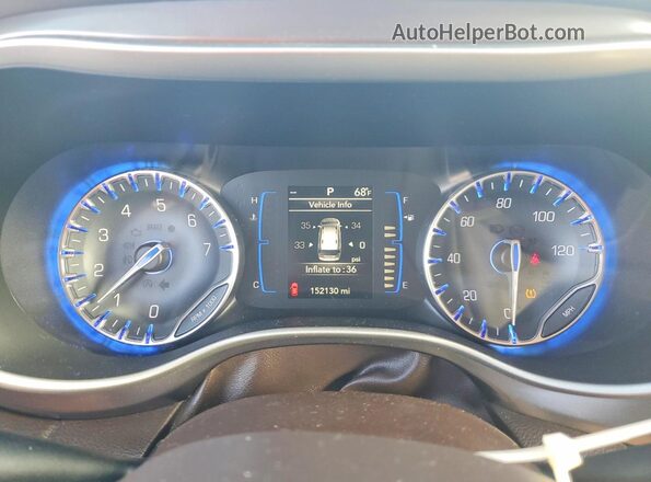 2C4RC1BG4JR113813 2018 CHRYSLER PACIFICA Burgundy Instrument cluster view