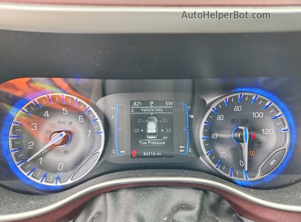 2C4RC1BG4LR101258 2020 CHRYSLER PACIFICA Gray Instrument cluster view
