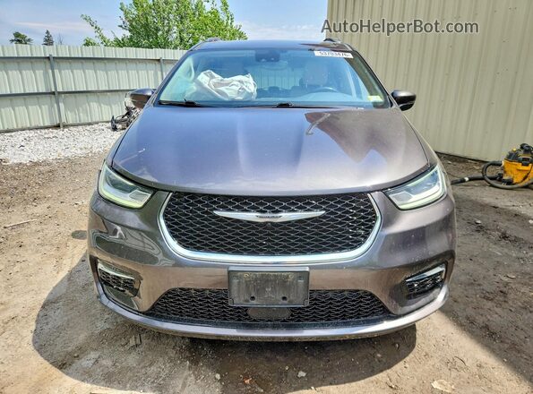 2C4RC1BG4MR593582 2021 CHRYSLER PACIFICA Gray Դիմացի տեսք