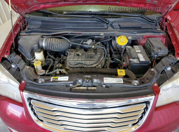 2C4RC1BG5GR283879 2016 CHRYSLER TOWN Maroon Vista del compartimento del motor