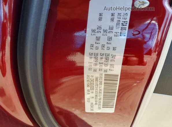 2C4RC1BG5JR332926 2018 CHRYSLER PACIFICA Burgundy Вид наклейки з VIN-кодом