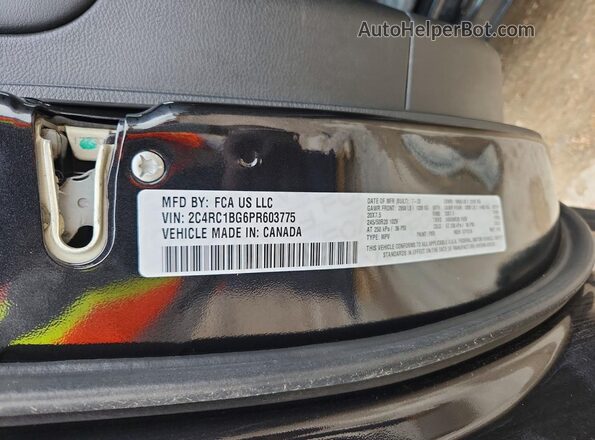 2C4RC1BG6PR603775 2023 CHRYSLER PACIFICA Black Панорамний вид салону 360°