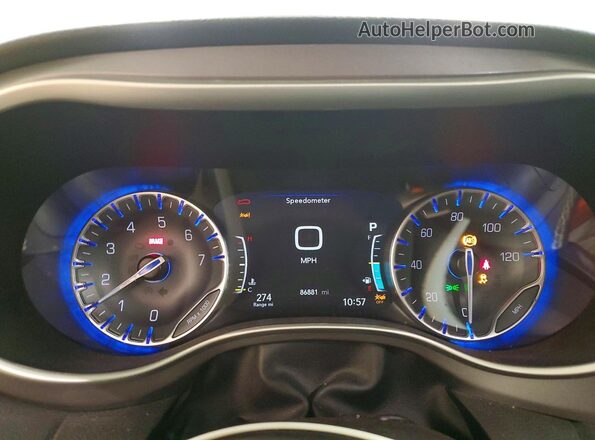 2C4RC1BG6PR620348 2023 CHRYSLER PACIFICA Silver Вид щитка приладів