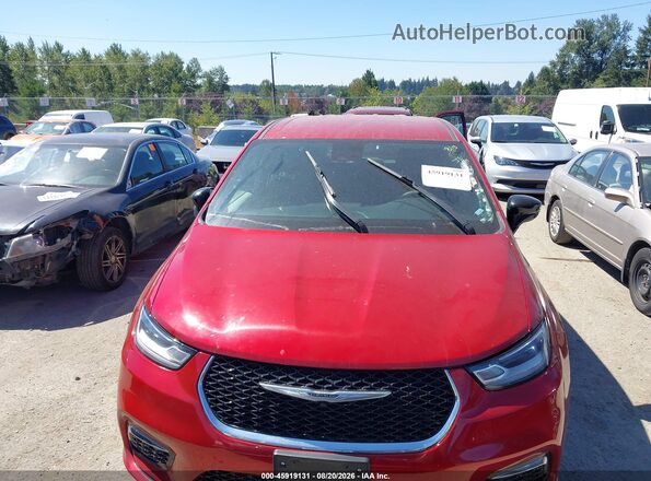 2C4RC1BG6RR170185 2024 CHRYSLER PACIFICA Red უკანა სალონის ხედი
