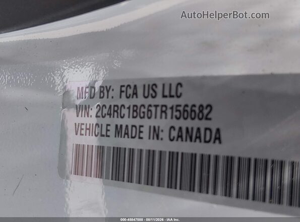 2C4RC1BG6TR156682 2026 CHRYSLER PACIFICA White Widok komory silnika