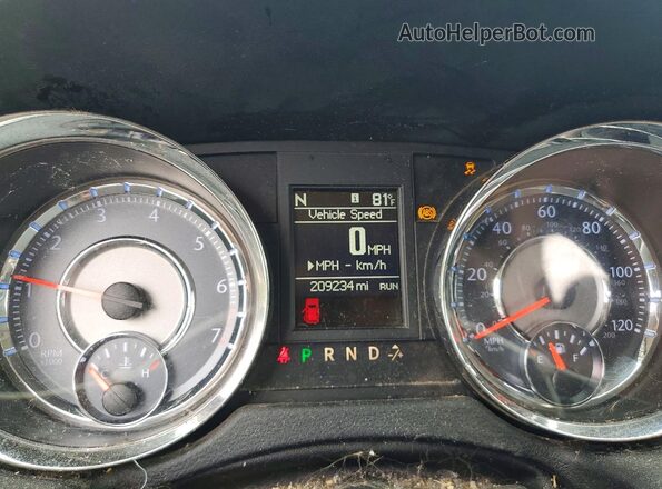 2C4RC1BG7GR205359 2016 CHRYSLER TOWN Синий Вид щитка приборов