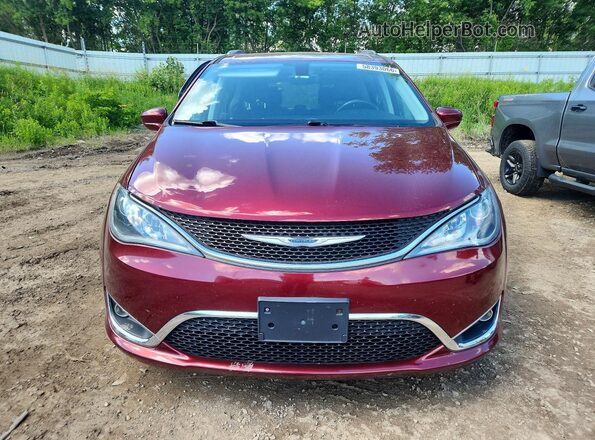 2C4RC1BG7JR233556 2018 CHRYSLER PACIFICA Red Widok z przodu
