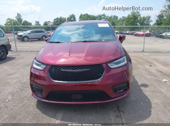 2C4RC1BG7MR500683 2021 CHRYSLER PACIFICA Burgundy Widok zestawu wskaźników