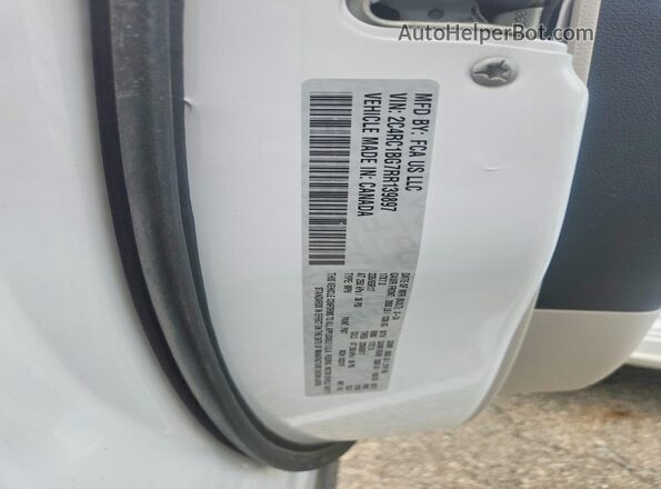 2C4RC1BG7RR139897 2024 CHRYSLER PACIFICA White Widok naklejki z numerem VIN