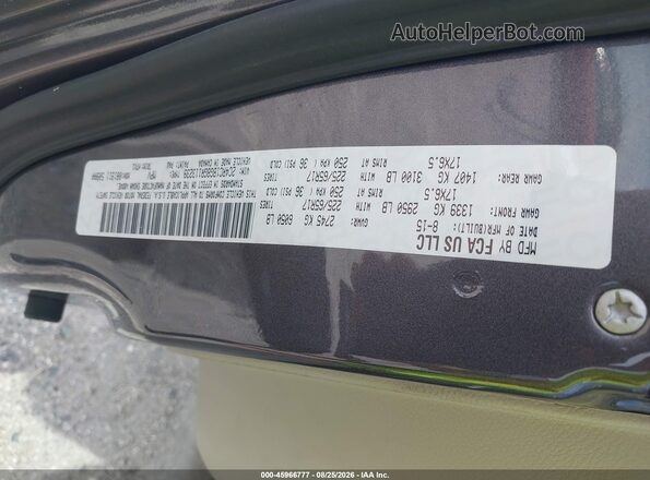 2C4RC1BG8GR113239 2016 CHRYSLER TOWN & COUNTRY Gray ძრავის განყოფილების ხედი