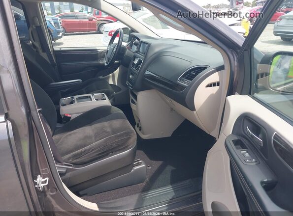2C4RC1BG8GR113239 2016 CHRYSLER TOWN & COUNTRY Gray წინა სალონის ხედი