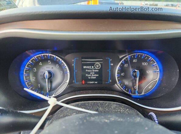 2C4RC1BG8HR734028 2017 CHRYSLER PACIFICA Black Instrument cluster view