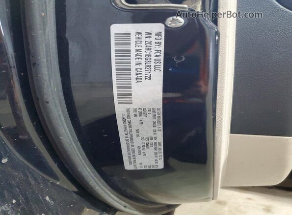 2C4RC1BG8LR271722 2020 CHRYSLER PACIFICA Black VIN sticker view