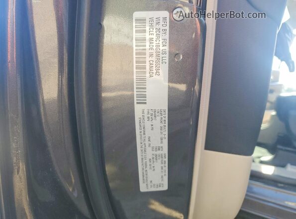 2C4RC1BG8MR552842 2021 CHRYSLER PACIFICA Серый Вид наклейки с VIN-кодом