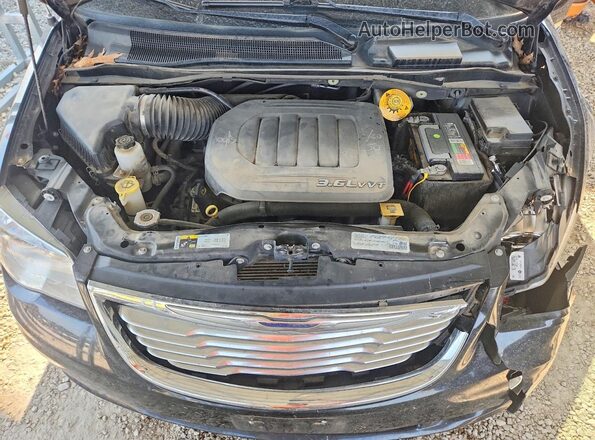 2C4RC1BG9GR133113 2016 CHRYSLER TOWN Black Widok komory silnika