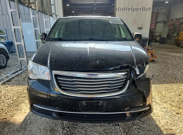 2C4RC1BG9GR133113 2016 CHRYSLER TOWN Black Widok z przodu