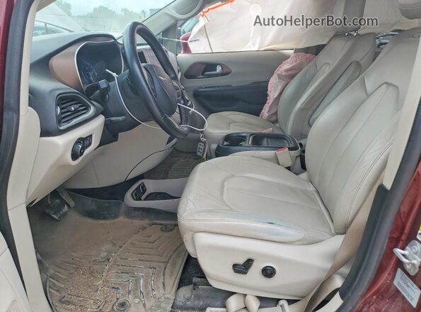 2C4RC1BG9HR627618 2017 CHRYSLER PACIFICA Maroon Vista interior delantera