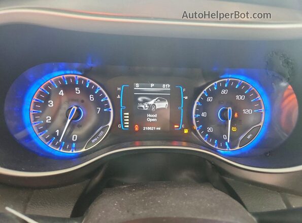 2C4RC1BG9HR730392 2017 CHRYSLER PACIFICA Синий Вид щитка приборов