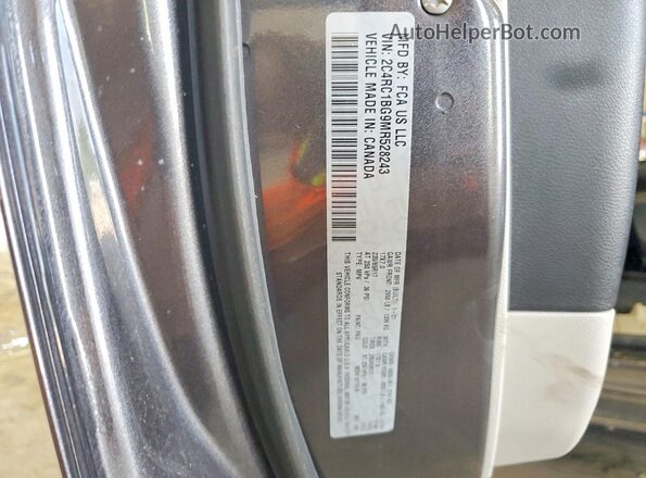 2C4RC1BG9MR528243 2021 CHRYSLER PACIFICA Black VIN կոդի պիտակի տեսք
