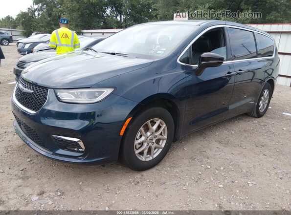 2C4RC1BG9SR531625 2025 CHRYSLER PACIFICA Blue Առջևի ձախ երեք քառորդ տեսարան