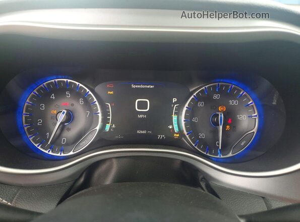 2C4RC1BGXMR560957 2021 CHRYSLER PACIFICA Black Widok zestawu wskaźników
