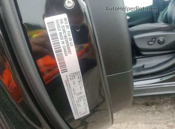 2C4RC1BGXMR560957 2021 CHRYSLER PACIFICA Black Widok naklejki z numerem VIN