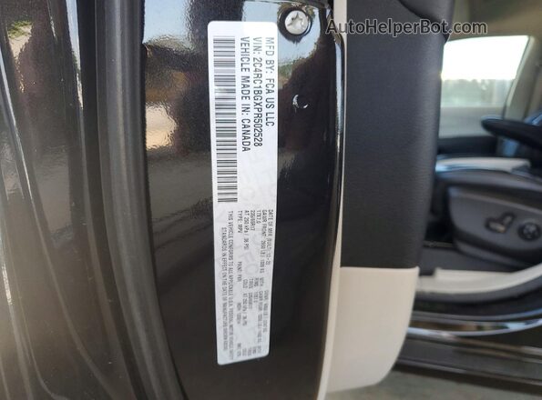 2C4RC1BGXPR502528 2023 CHRYSLER PACIFICA Black Вид наклейки з VIN-кодом