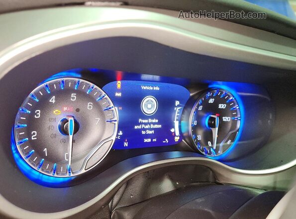 2C4RC1BGXVR586881 2027 CHRYSLER PACIFICA Blue Widok zestawu wskaźników