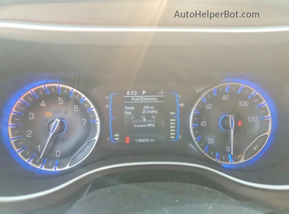 2C4RC1CG0HR522660 2017 CHRYSLER PACIFICA Серый Вид щитка приборов