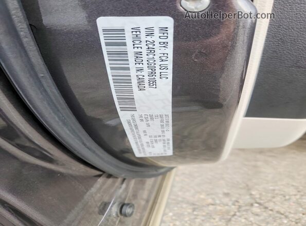2C4RC1CG0PR610557 2023 CHRYSLER VOYAGER Gray VIN კოდის სტიკერის ხედი