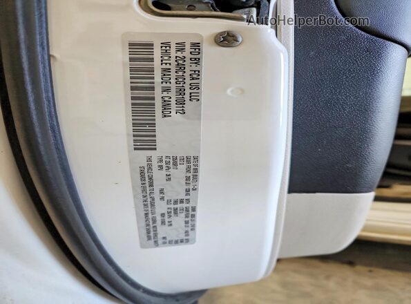 2C4RC1CG1RR108112 2024 CHRYSLER VOYAGER White Вид наклейки з VIN-кодом