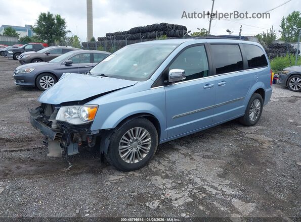 2C4RC1CG3GR240432 2016 CHRYSLER TOWN & COUNTRY Light Blue Առջևի ձախ երեք քառորդ տեսարան
