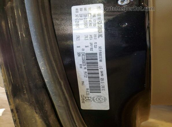 2C4RC1CG3GR282728 2016 CHRYSLER TOWN Черный Вид наклейки с VIN-кодом