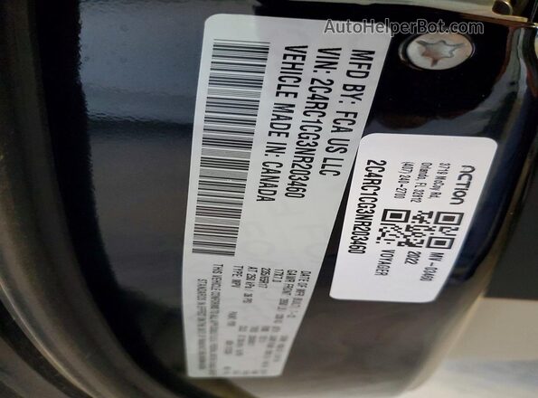 2C4RC1CG3NR203460 2022 CHRYSLER VOYAGER Black VIN կոդի պիտակի տեսք