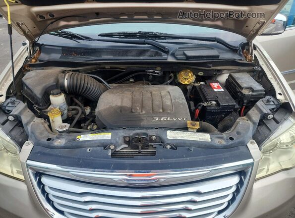 2C4RC1CG4GR190205 2016 CHRYSLER TOWN Cream Widok komory silnika