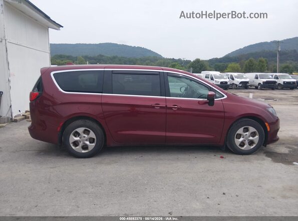2C4RC1CG4HR657690 2017 CHRYSLER PACIFICA Maroon Widok wnętrza z tyłu