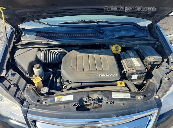 2C4RC1CG5GR304986 2016 CHRYSLER TOWN Black Engine compartment view