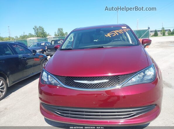 2C4RC1CG5HR745597 2017 CHRYSLER PACIFICA Maroon Սարքավորումների վահանակի տեսք