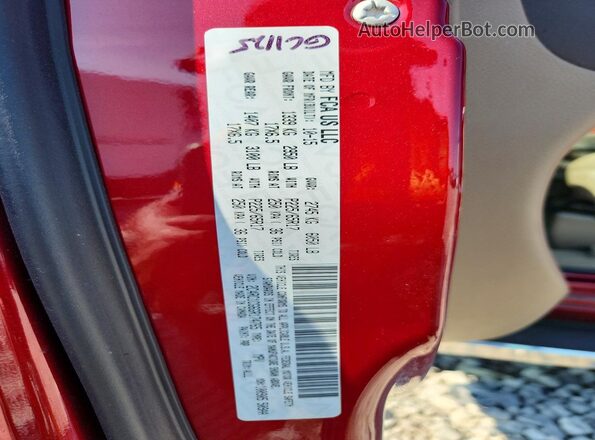 2C4RC1CG6GR174765 2016 CHRYSLER TOWN Темно-бордовый Вид наклейки с VIN-кодом