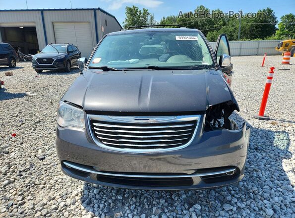 2C4RC1CG6GR190299 2016 CHRYSLER TOWN Charcoal Front view