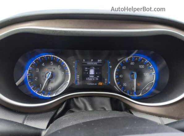 2C4RC1CG6LR237471 2020 CHRYSLER VOYAGER Gray Սարքավորումների վահանակի տեսք